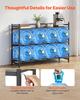 VEVOR Water Jug Holder, 3 Tiers 4 Rows 11 L and 19 L Water Bottle Holder for 8 Bottles, Heavy Duty Jug Rack Organizer with Storage Shelf