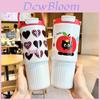 Car Drink Cooler With Straw And Tea Infuser For Travel And Office Use