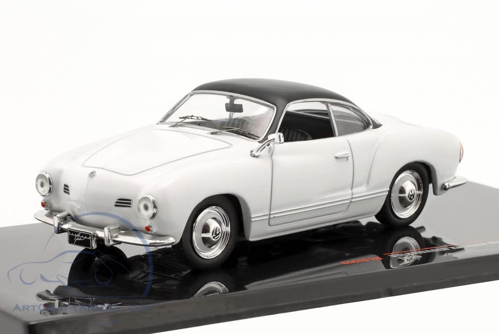 

IXO Mini Car Volkswagen KARMANN GHIA COUPE 1958 MATT 1/43 (WHITE / BLACK) [Item] білий