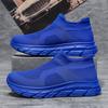 Green Cheap Knitted Man Sneakers Couple Size 35-46 Lightweight Men's Casual Sneakers Slip-on Comfortable Running Shoes For Men