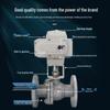 Stainless Steel Electric Ball Valve Q941F-16, 220V, High-Temperature Resistant, DN50 Flanged, Fully Automatic
