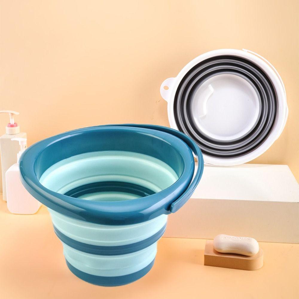 Portable Folding Water Bucket Thickened Collapsible Wash Basin Water Splashing Festival