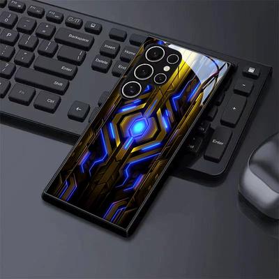 Mechanische Blaulicht Exquisite High-End Handyhülle Glas Handyhülle für Samsung Galaxy S26 S25 S24 S23 S22 S21 FE, Ultra, Plus