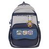 School Bag Contrasting Color Cartoon Large Capacity Multi-compartment School Bag Versatile High Value Backpack Simple Leisure Travel Bag