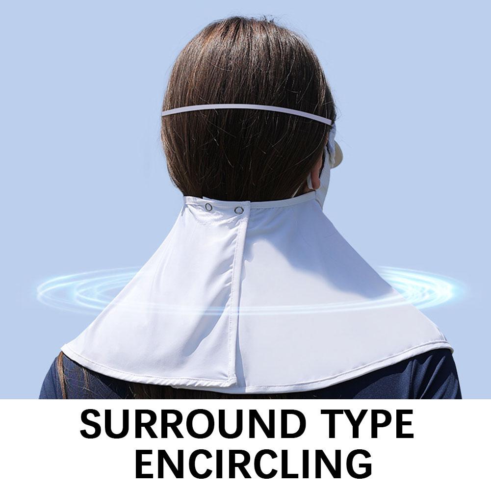 Eis Seide Sonnenschutzmaske Mit Abnehmbarem Schirm Mode Atmungsaktiv Dünn Spurlos Maske UV-Schutzmaske Für Outdoor-Sport