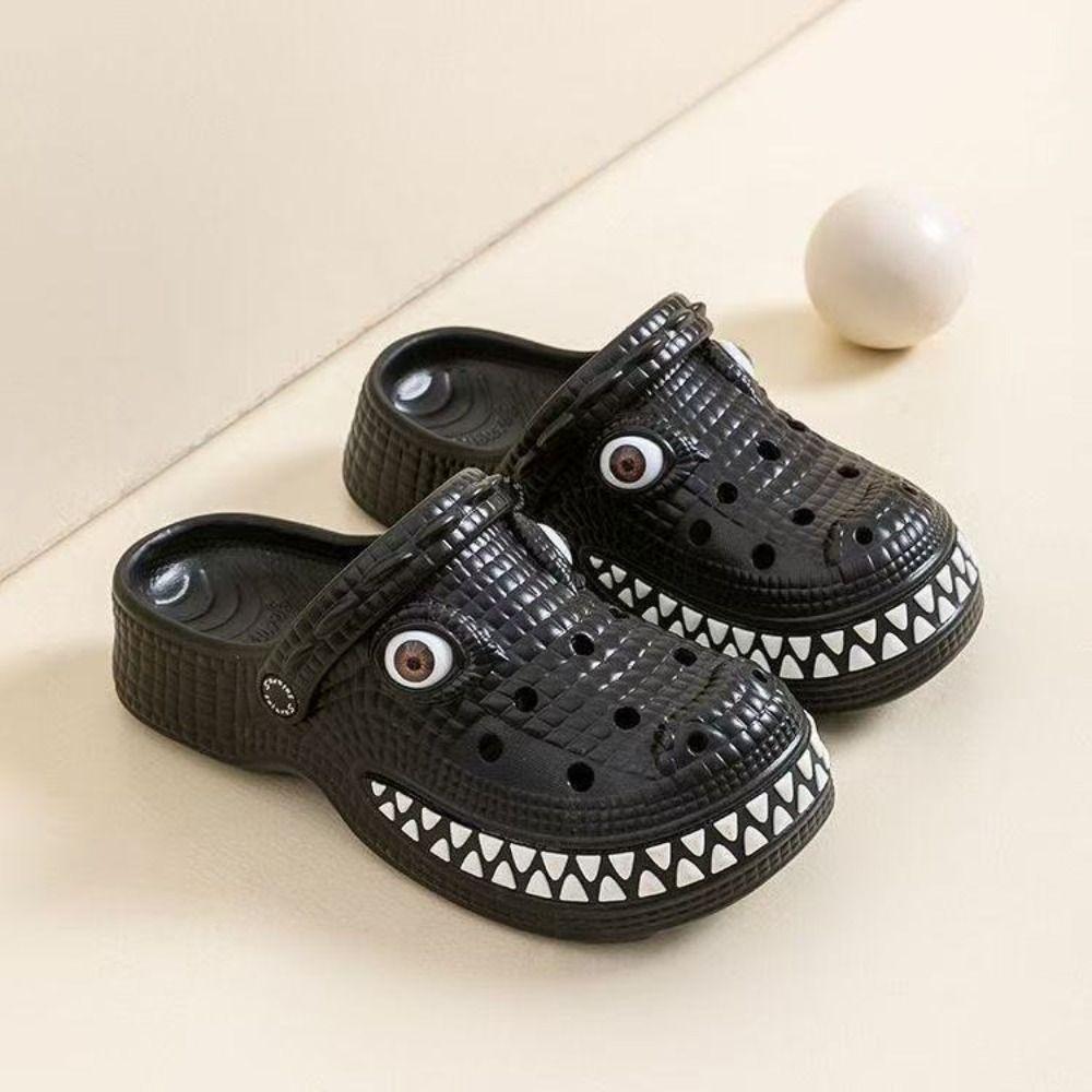 Crocodile Shape Children's Sandals Cartoon Beach Slippers Kids Slippers For Boys Aged 4-7