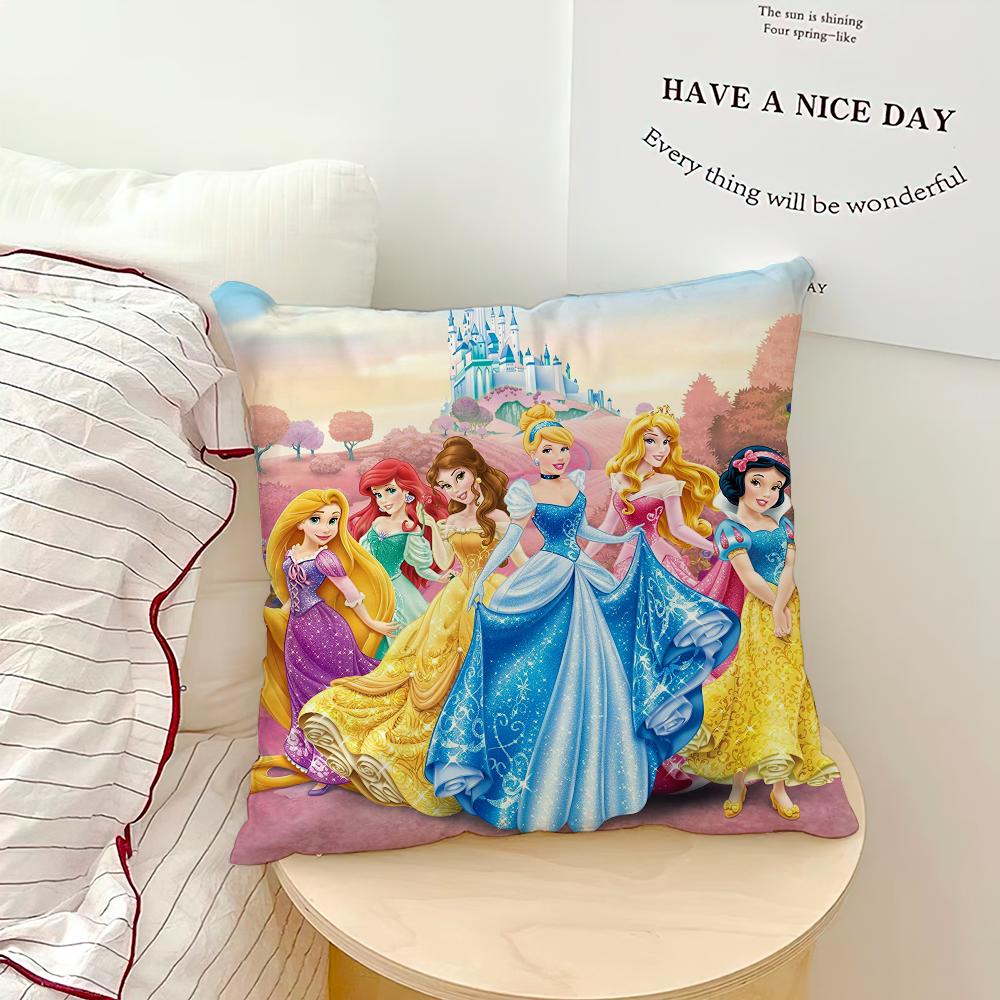 MINISO Lovely P-Princess Cute cushion cover Living Room Headboard Bedroom Office Cushion Cushion Sofa Nap Time Pillow Case