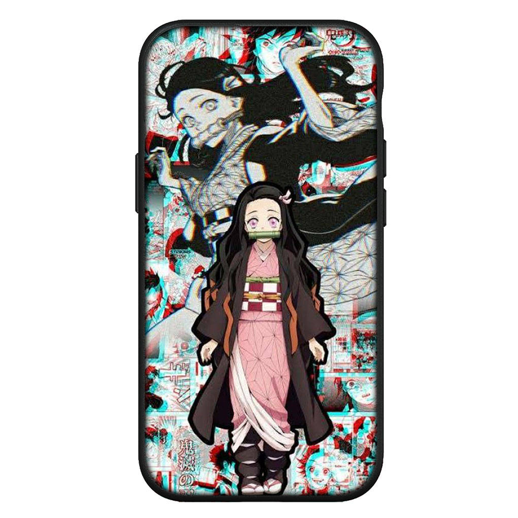 for iPhone 16 15 Xiaomi Redmi Note 13 12 11 Pro Max X 9 14 XR Samsung Galaxy S24 S23 Plus Huawei OPPO Kamado Tanjirou Nezuko Demon Slayer Phone Case