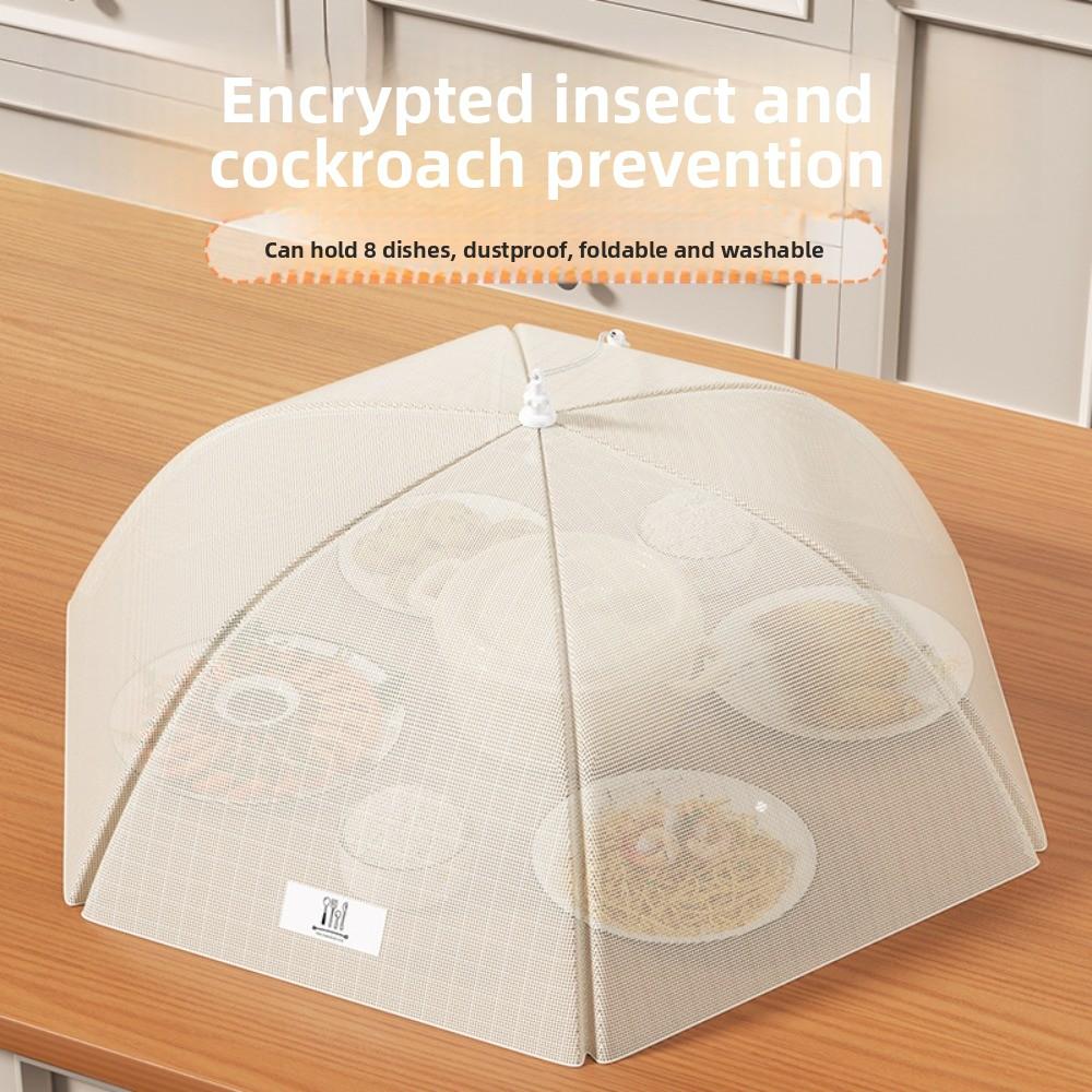 Washable Dish Cover Foldable Insect Proof Cover New Food Cover Dining Table