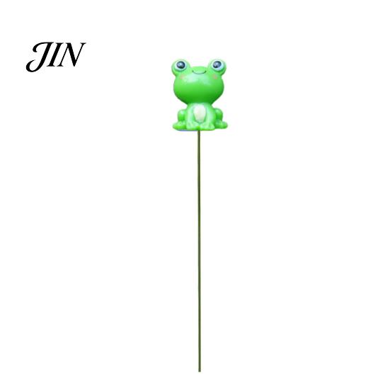 Colorful Frog Ornaments for Potted Plants Garden Stakes, Waterproof Resin Miniature Ornaments, Cute Figurines, Succulents Decorative Stakes