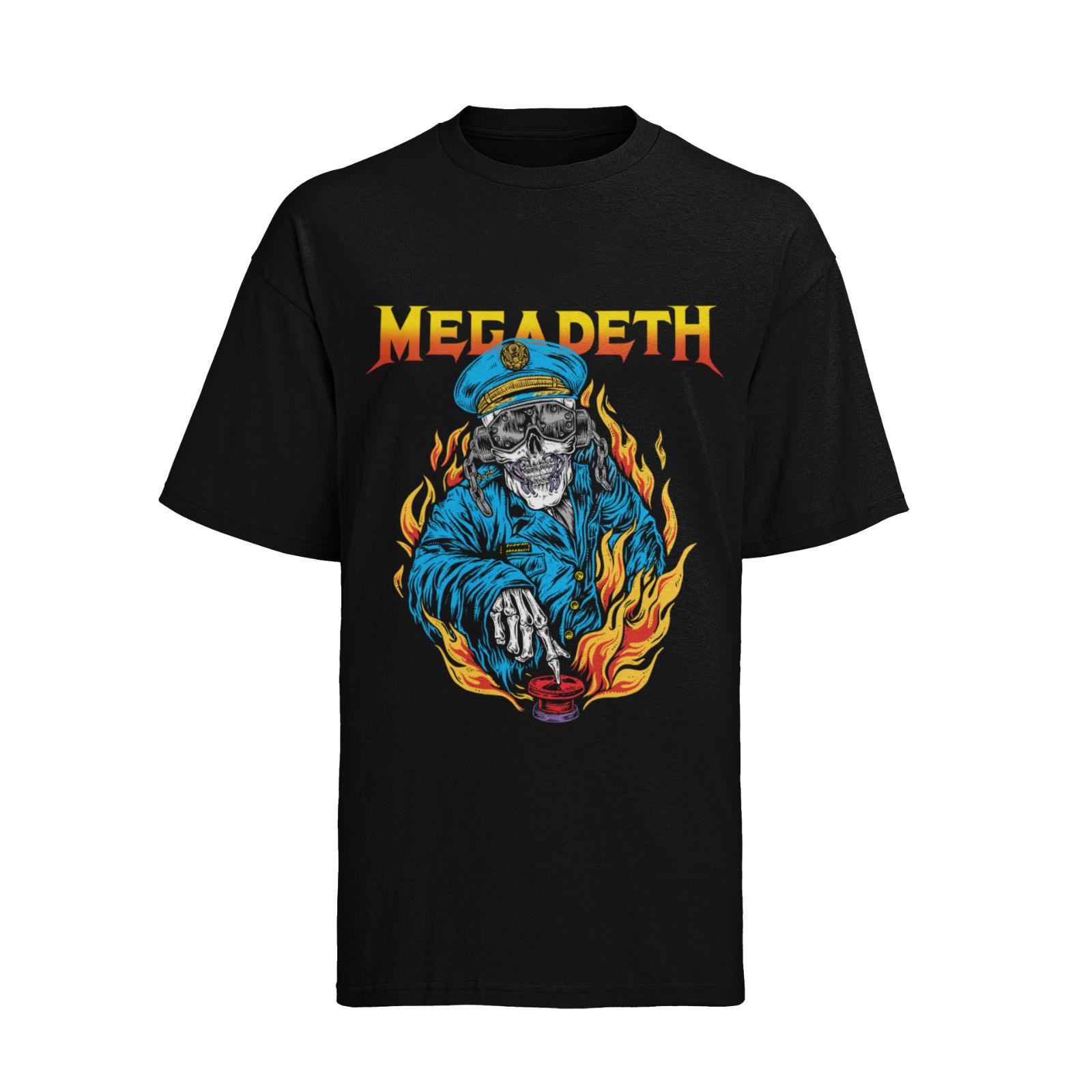 

Megadeth Metal Band Concert Fan Music 80s Cotton Womens Organic T-Shirt Mens Womens Tees Top S-XXXL 3XL
