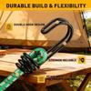 20Pcs Heavy Duty Bungee Cords with Double J Hooks in Storage Jar, Assorted Rubber Tie Down Straps for Camping Tent Luggage Cargo