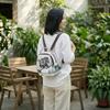 National Style Landscape Jacquard Crossbody Double-shoulder Bag Handbag Small Bag for Literary Office Wear