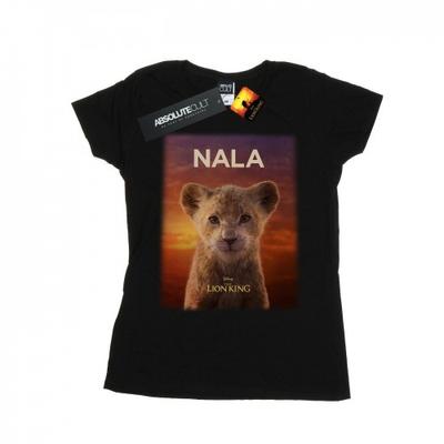 Camiseta de Algodão Feminina/Senhora O Rei Leão Filme Bebé Nala Poster