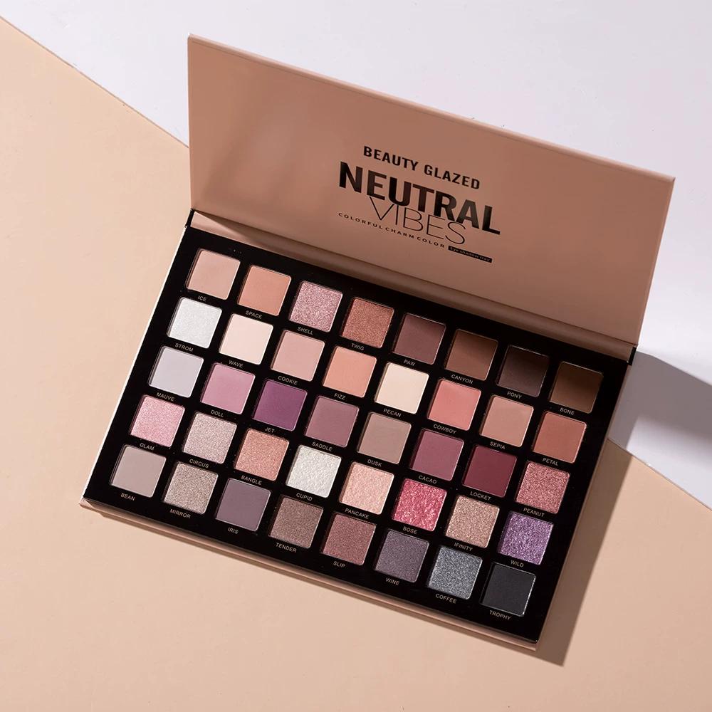 Authentic Beautyglazed 68-Color Eyeshadow Palette for Cos Stage Makeup, Makeup Artist's Special Matte and Pearlescent Makeup Palette
