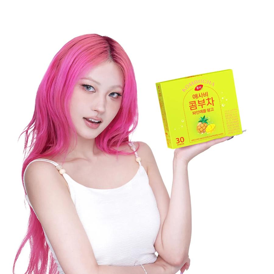 Dongsuh Apple Cider Vinegar Kombucha Pineapple Mango 150g (30 Sticks) Mango 150g (30 Sticks)