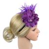 Feather Fascinators Womens Flower  Hat for Cocktail Ball Wedding Headband