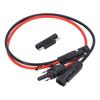 Solar Panel to SAE Adapter Cable PV Connector Solar Extension Cable with Waterproof Cap 10AWG 0.60m