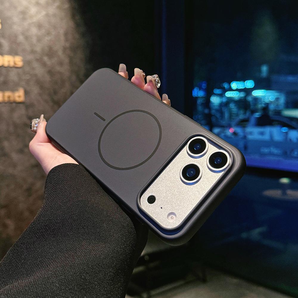 Luxury For Magsafe Wireless Charge Magnetic Case For iPhone 17 Air 16 15 14 Plus 13 12 11 Pro Max Shockproof Hard Matte Cover