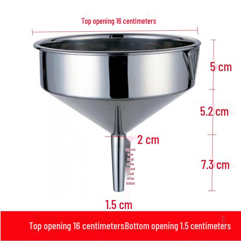 Large Caliber Stainless Steel Funnel Set