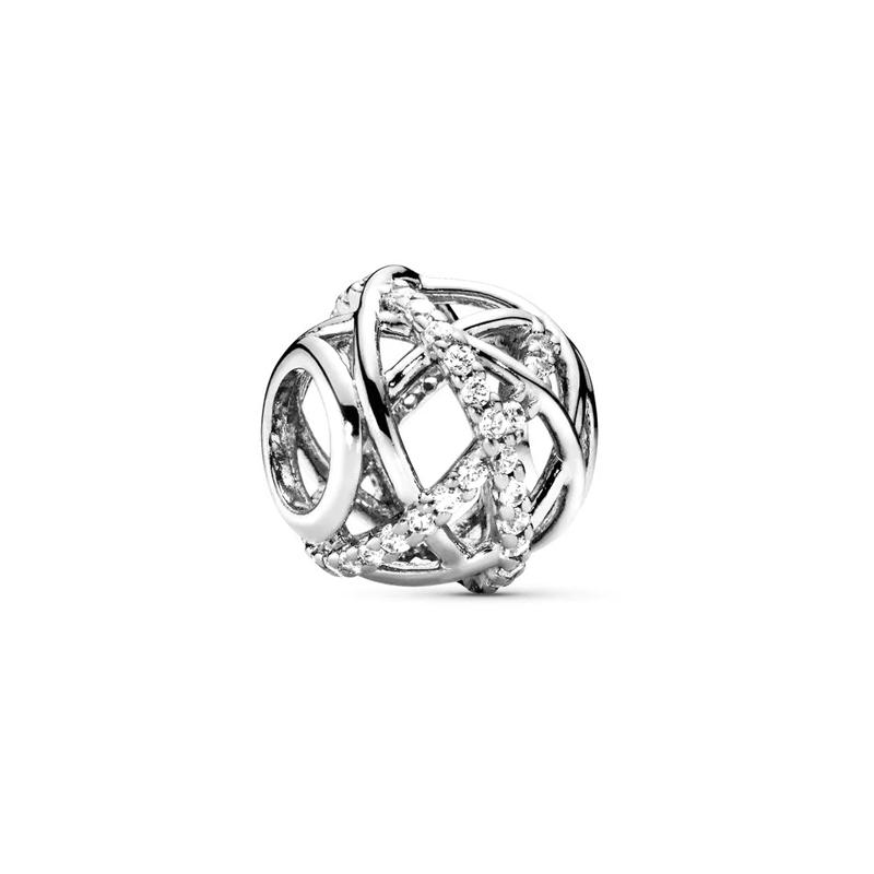 Pandora Brilliant Line Hollow Charm 925 Silver Pendant Women s Style 791388CZ