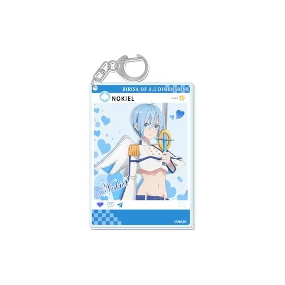 TV Anime "2.5 Dimension Temptation" Nokiel Newly Drawn SNS Style Acrylic Key Chain Angel Airborne Corps Ver.