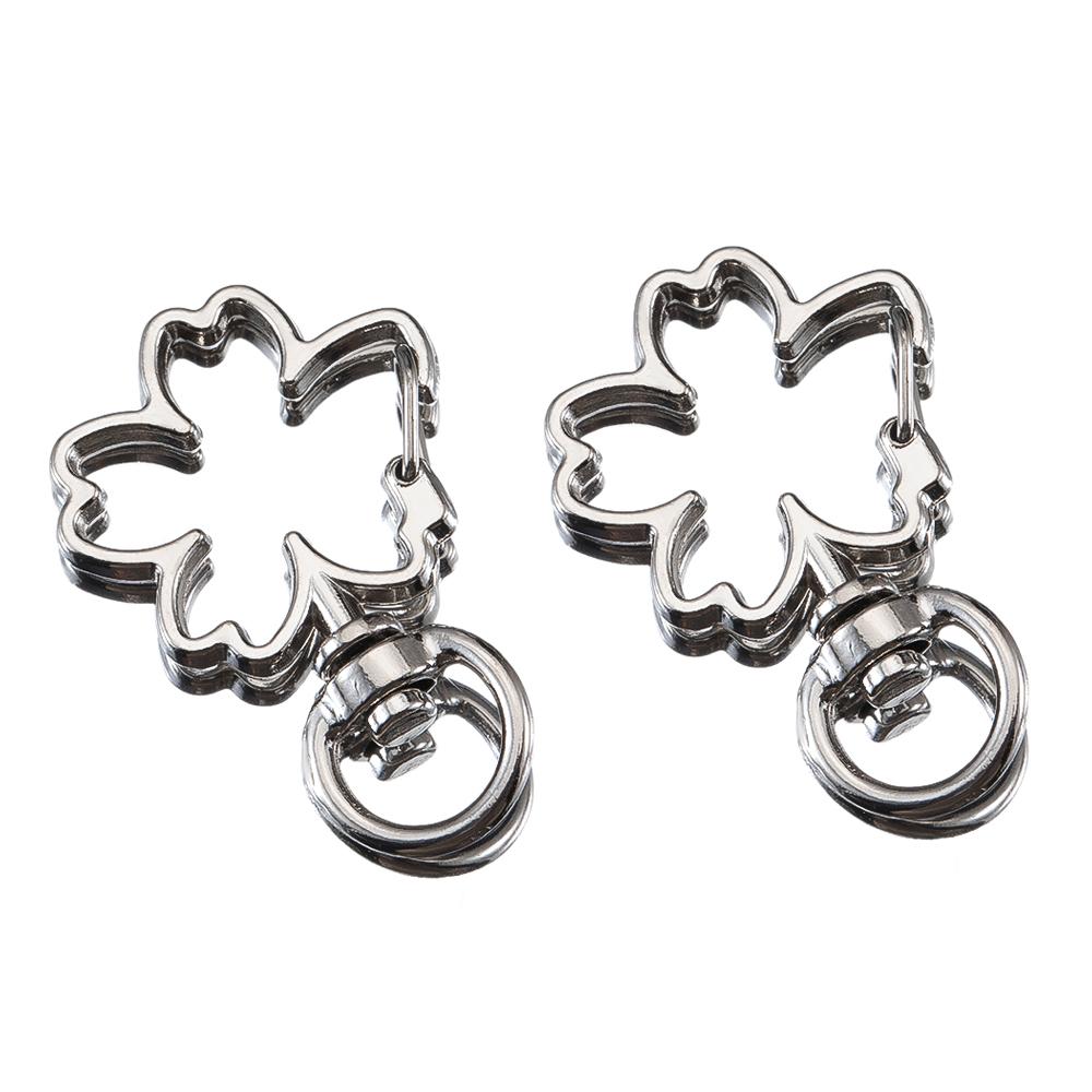 5pcs Pet Dog Buckles Connector Openable Metal Sping Clasp Star Heart Cat Flower Ring Carabiner Keychain Bag DIY Jewelry Findings