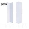 Gazebo Edge Protection 2 Pcs White Stainless Steel Corner Guard, 89 Degree Angle Metal Rust Proof Wall Guards Siding Protector, Outdoor for