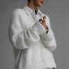 Damen Elegant Einfach geknöpft Lässige Strickjacke Herbst Winter Langarm Weicher V-Ausschnitt Pullover