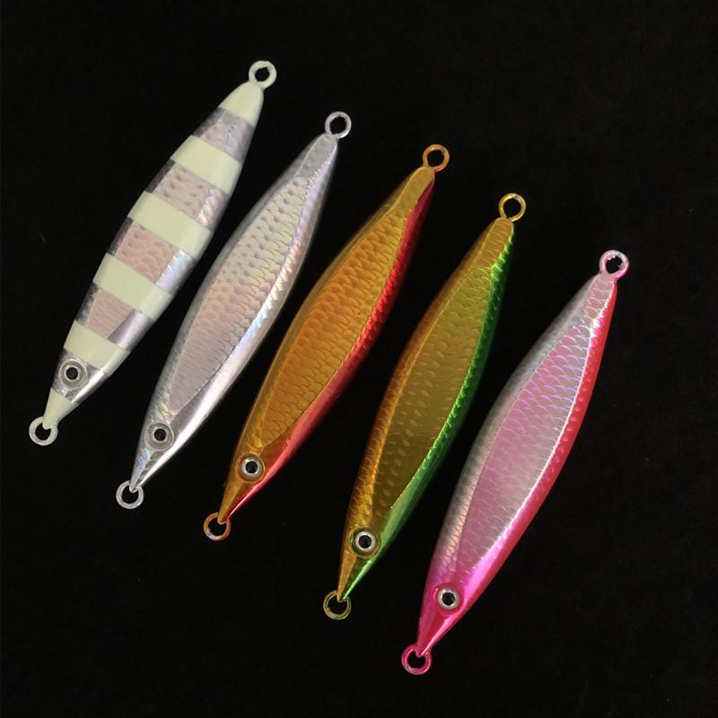 Glow-in-the-Dark Ocean Trolling Metal Jig (180g, 10.7cm) for Sea Fishing
