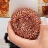 2 Pieces Copper Wire Pot Scrubbers Cleaning Supplies Dishwashing Sponge Brush Dish Cleaning Brush Kitchen Scrub Pads