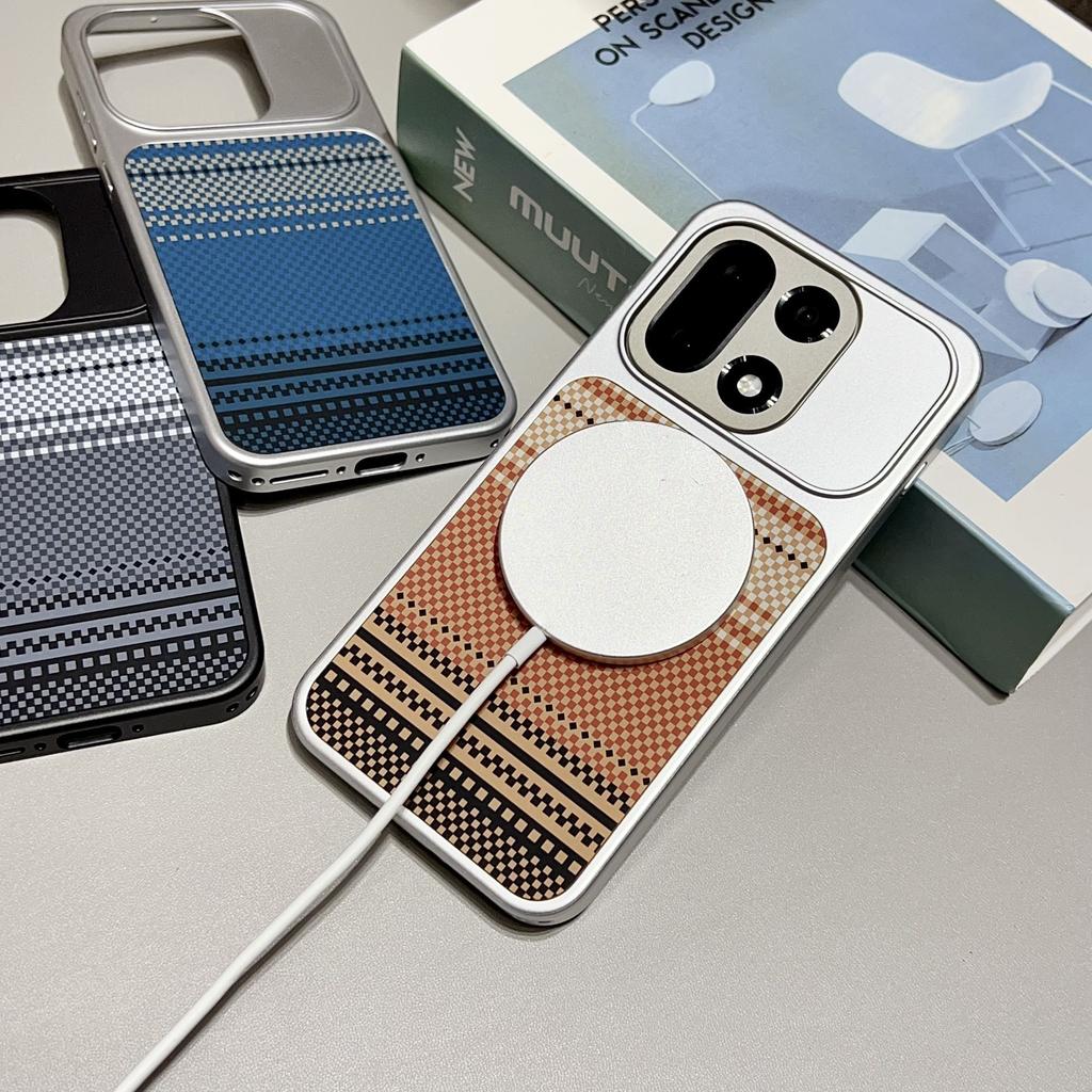 For OnePlus 15 5G Case Hard Carbon fiber Magnetic wireless charging Protective Phone Cover For OnePlus 15 5G Shell Bumper Funda