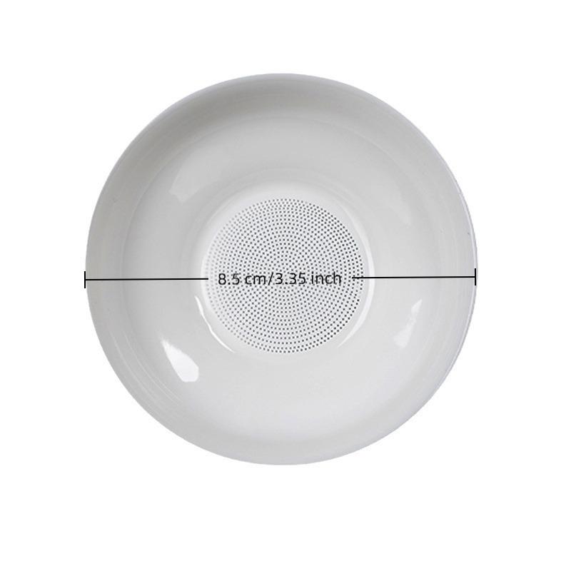 1Pcs Tea Maker Mutton Fat Jade White Porcelain All-In-One Full Ceramic Hole Tea Drain Ceramic Tea Set Accessories Tea Filter