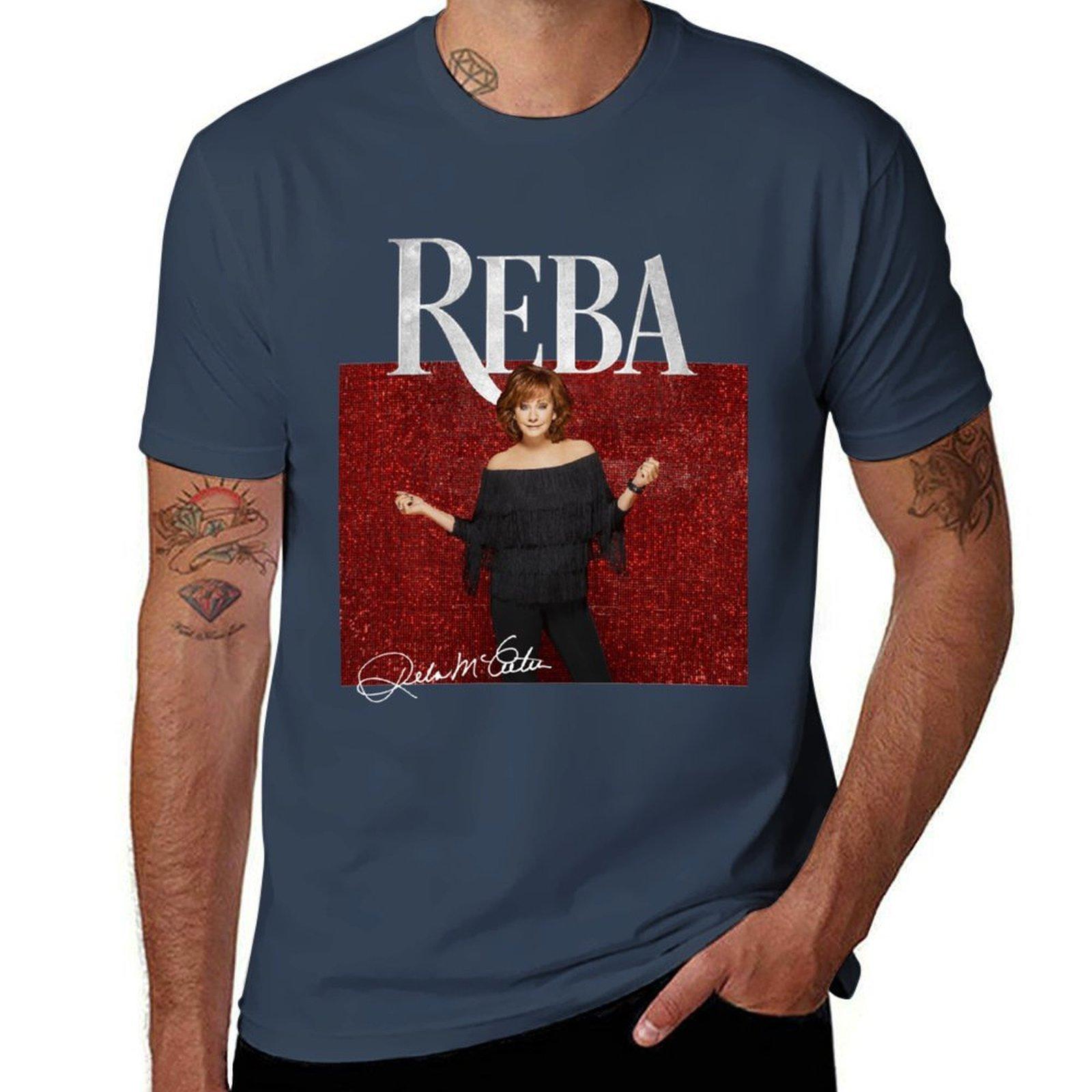 Reba Live In Concert 2022 With Signature Classic Tshirt Large Size Basic Casual Tshirt S