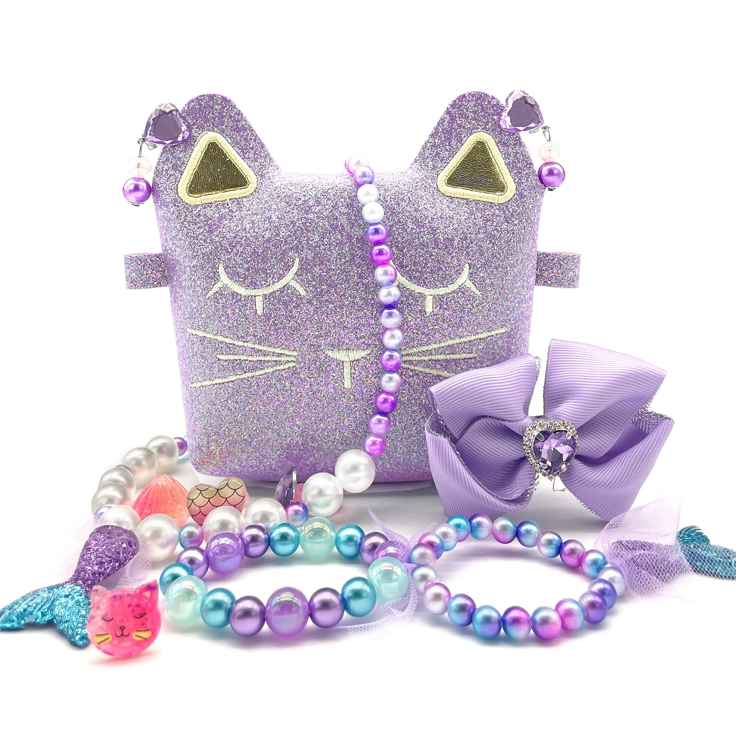 

Роскошный набор аксессуаров принцессы для сверкающего превращения в косплей [Luxueux] 10 предметов Детский, Костюм, Принцесса/Игра