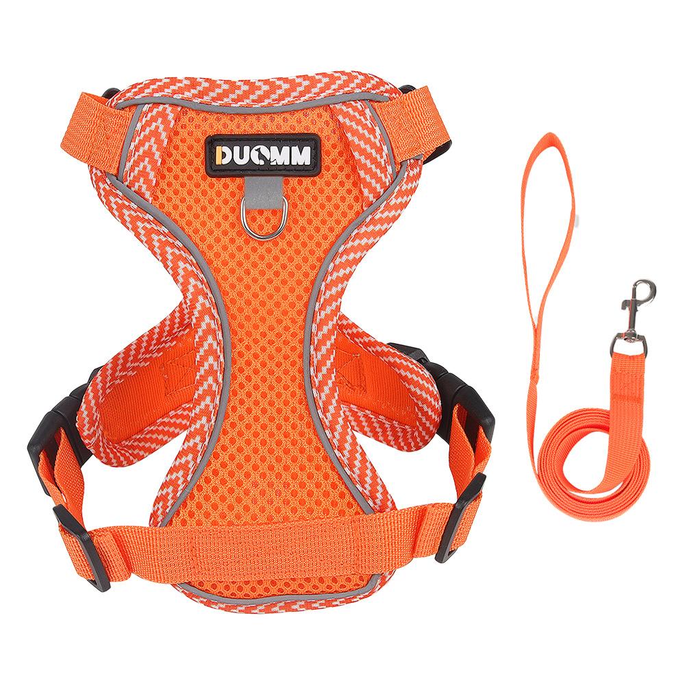 

Cat leash breathable and light cat and dog universal chest back outdoor pet leash chest strap outdoor dog walking leash S