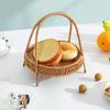 Portable Woven Plastic Storage Rack - Kitchen Tray, Flower Basket, Desk Organizer for Small Items. Multi-Purpose & Decorative.