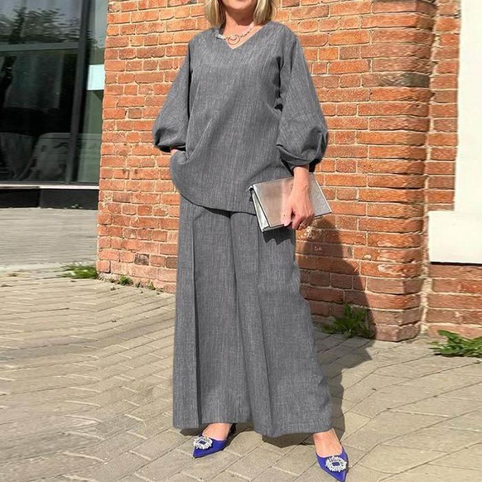 Chemise décontractée ample à manches cinq-quarts pour femme grande taille 2025 avec col montant