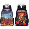 Minecraft Pattern Double Sided Schoolbag Backpack Breathable Bag Fashion Gift