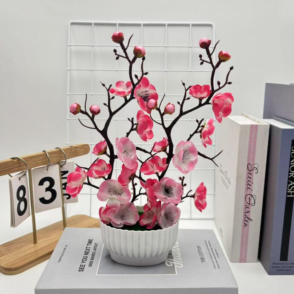 Praecox Flower Chimonanthus Basin Decorative Potted Plant For Home Office Gift