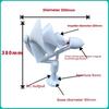 12V DC Output, Low Start Wind Speed (1.5m/s), Effective Three-phase PM Brushless Generator, Micro Wind Turbine Generator 50W
