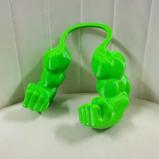 Cat Muscle Arm Costume Funny Cat Neck Arm with Muscle 3D Printed Cat Arm Prop for Parties Photos Entertainment