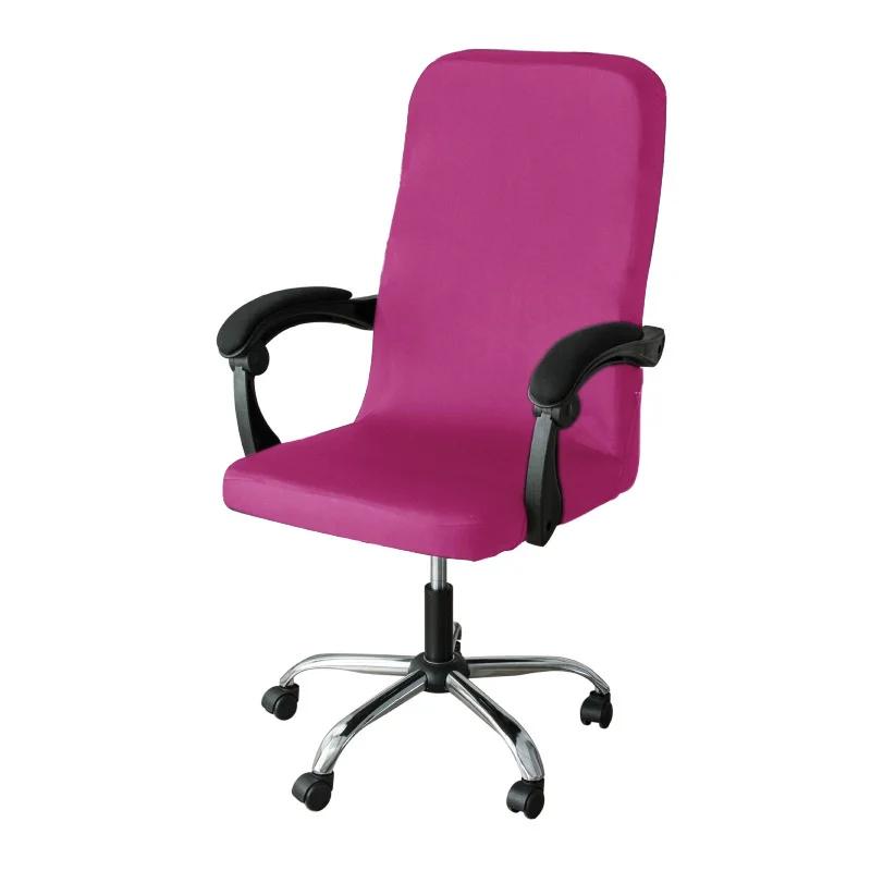 Spandex Office Chair Covers Stretch Gaming Chair Cover Solid Color Computer Chairs Cover Elastic Chair Slipcovers for Home Decor