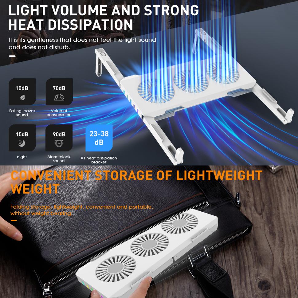 Buy Notebook Radiator,Portable Folding Heat Dissipation Bracket,USB C ...
