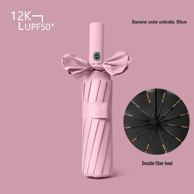 72-Rib Automatic Sunshade Umbrella: Dual-Use, Large Folding Parasol for Women & Men - Rain or Shine Protection.