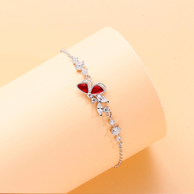 Niche Design Butterfly Bracelet Jewelry Ins Mori Korean Fashion Women's Diamond-encrusted Bracelet Jewelry
