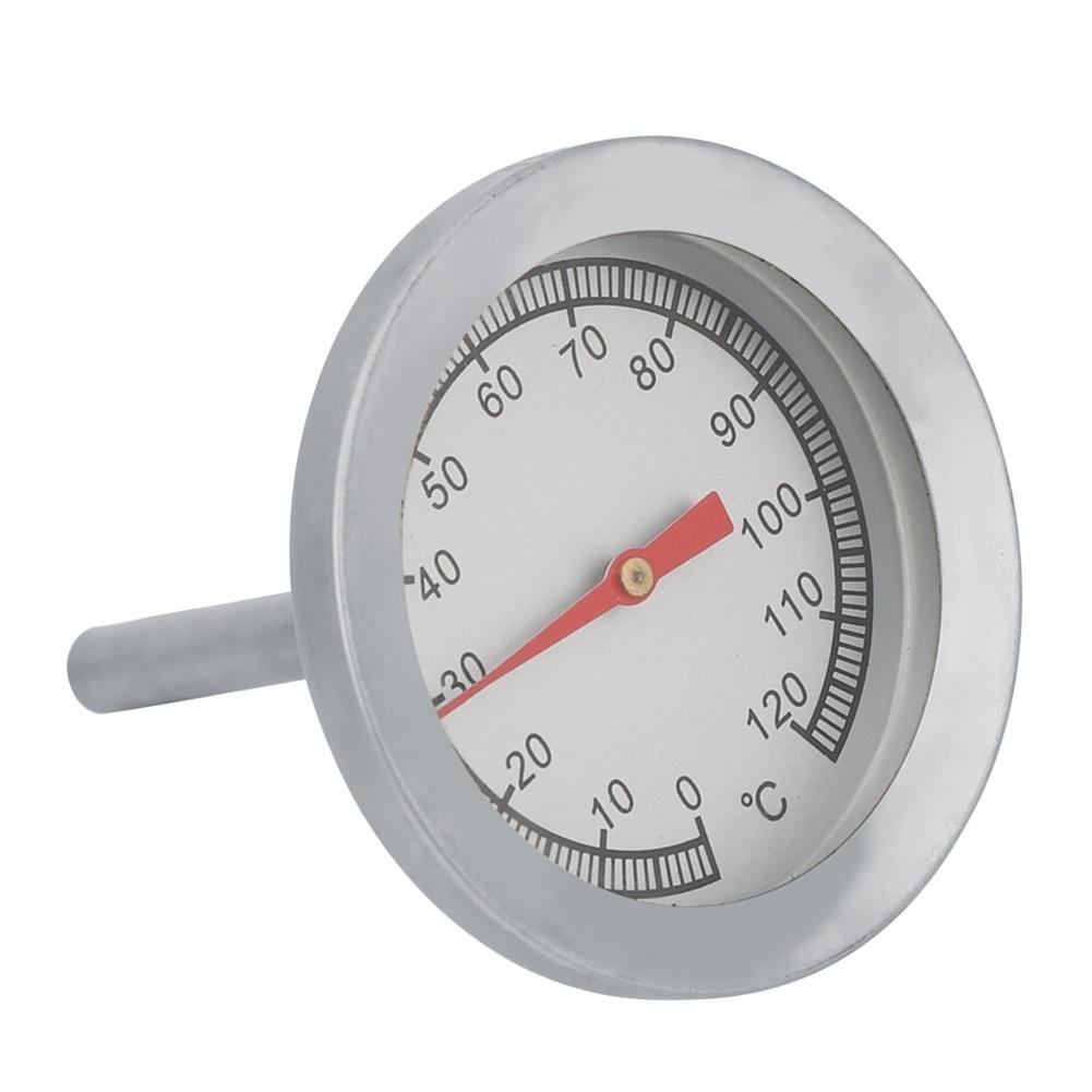 

1Pcs Barbecue Thermometer, Made Of Stainless Steel, Cooking Thermometer 0~120℃ Bimetallic Barbecue Oven Thermometer