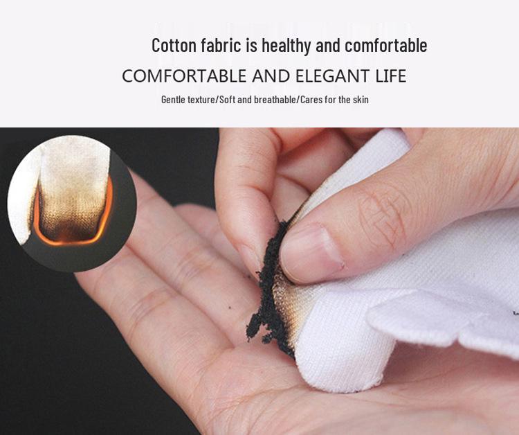 Men's Sweat-Absorbing Cotton Five-Toe Sports Socks