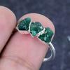 Green Aventurine Gemstone 925 Sterling Silver Jewelry Ring Size Adj