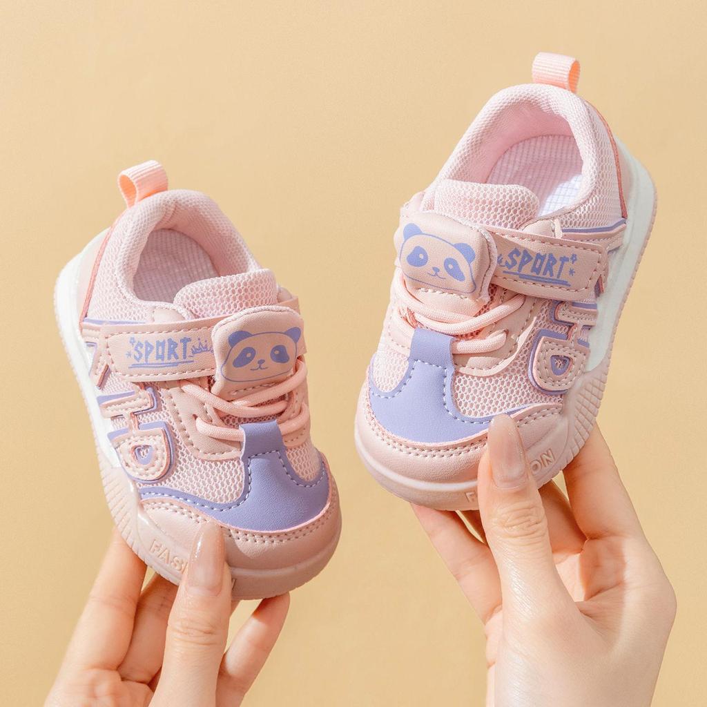 Children's toddler shoes Spring baby indoor shoes Mesh breathable boys' toddler shoes girls' running shoes
